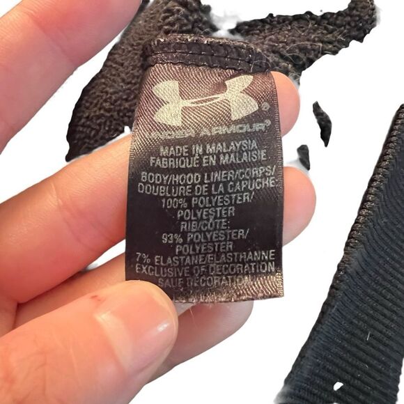 Under Armour black fleece full zip sweater - Picture 4 of 7